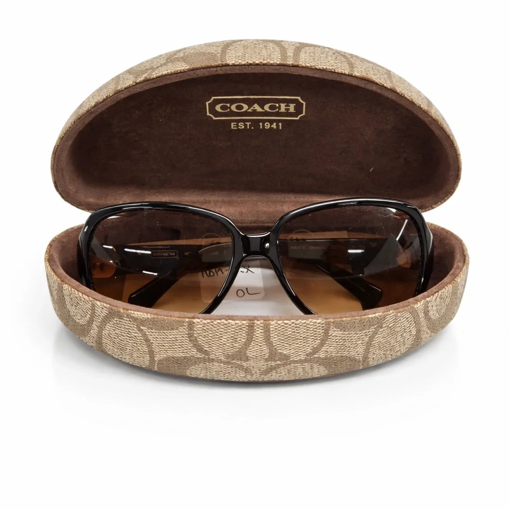 Coach HC8030 Tortoise Gradient Sunglasses w/ Case - Picture 5 of 9